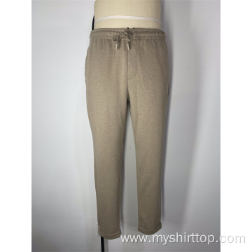 Solid color slim fit small foot Harlan pants